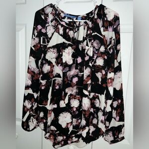 Simply Vera Simply wahg BLOUSE WOMENS floral size L